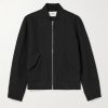 Cotton and Linen-Blend Bomber Jacket Cotton and Linen-Blend Bomber Jacket