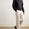 Cotton and Linen-Blend Bomber Jacket - OU Cotton and Linen-Blend Bomber Jacket - OU