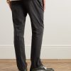 Golf Samuel Tapered Checked Cotton-Blend Seersucker Trousers - BK
