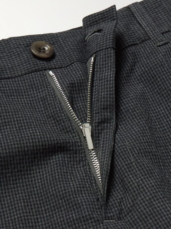 Golf Samuel Tapered Checked Cotton-Blend Seersucker Trousers - E1