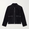 Golf Perforated Suede Blouson Jacket