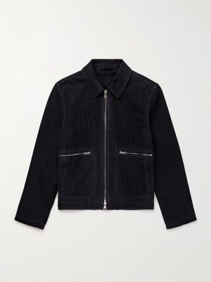 Golf Perforated Suede Blouson Jacket Golf Perforated Suede Blouson Jacket
