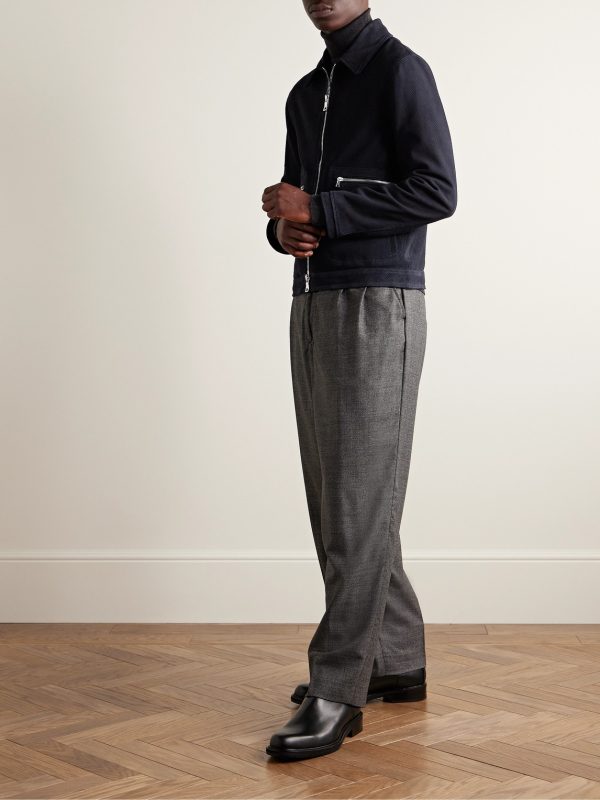 Golf Perforated Suede Blouson Jacket - OU