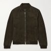 Suede Bomber Jacket