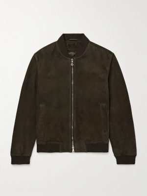 Suede Bomber Jacket