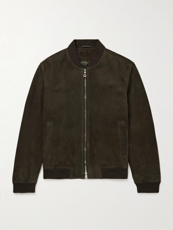 Suede Bomber Jacket