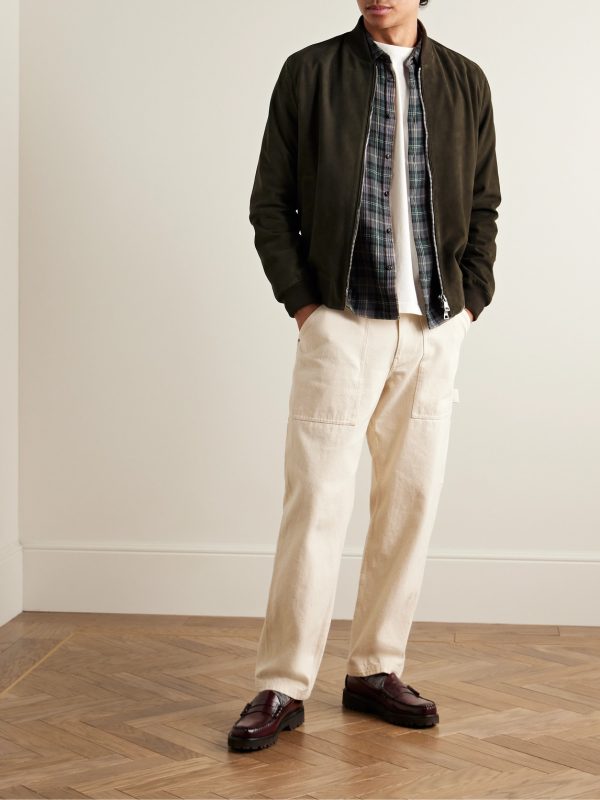 Suede Bomber Jacket - OU