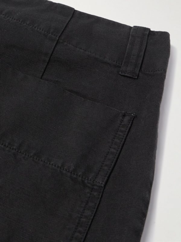Straight-Leg Cotton and Linen-Blend Cargo Shorts - CU
