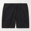 Straight-Leg Cotton and Linen-Blend Cargo Shorts