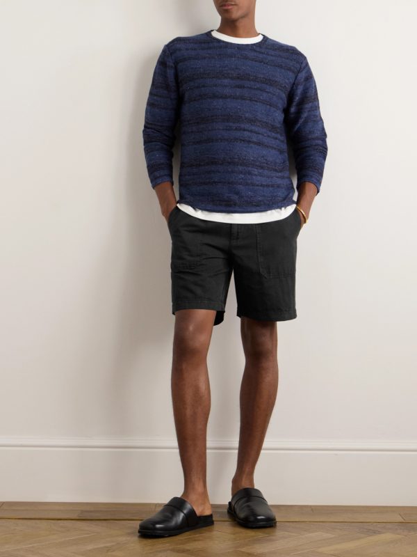 Straight-Leg Cotton and Linen-Blend Cargo Shorts - OU