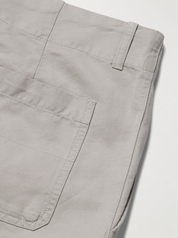 Samuel Straight-Leg Garment-Dyed Cotton-Twill Cargo Trousers - CU Samuel Straight-Leg Garment-Dyed Cotton-Twill Cargo Trousers - CU