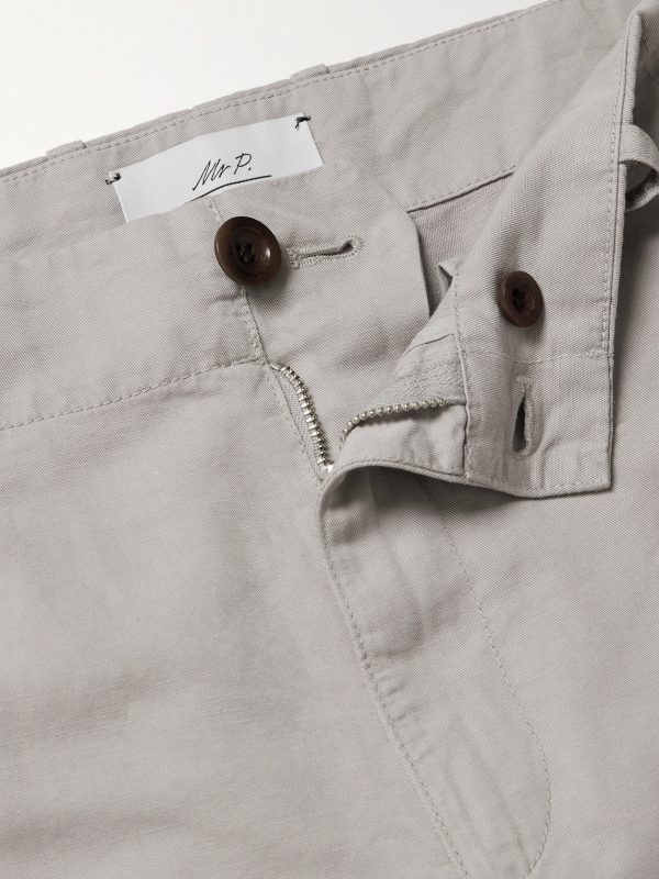 Samuel Straight-Leg Garment-Dyed Cotton-Twill Cargo Trousers - E1 Samuel Straight-Leg Garment-Dyed Cotton-Twill Cargo Trousers - E1