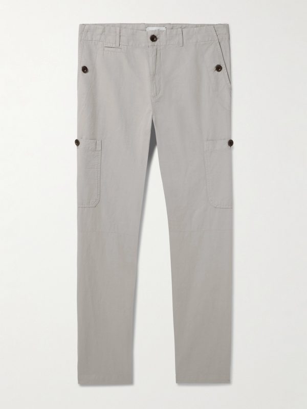 Samuel Straight-Leg Garment-Dyed Cotton-Twill Cargo Trousers Samuel Straight-Leg Garment-Dyed Cotton-Twill Cargo Trousers
