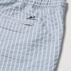 Straight-Leg Mid-Length Striped Seersucker Swim Shorts - CU