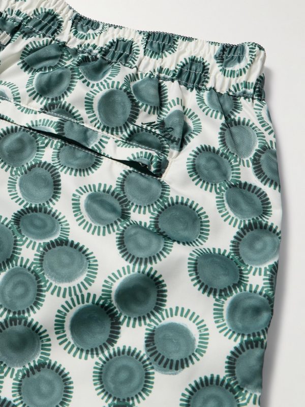 Straight-Leg Mid-Length Printed Swim Shorts - CU