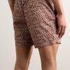 Straight-Leg Mid-Length Printed Swim Shorts - BK