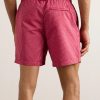 Straight-Leg Mid-Length Striped Seersucker Swim Shorts - BK Straight-Leg Mid-Length Striped Seersucker Swim Shorts - BK