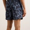 Straight-Leg Mid-Length Floral-Print Swim Shorts - BK Straight-Leg Mid-Length Floral-Print Swim Shorts - BK