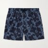Straight-Leg Mid-Length Floral-Print Swim Shorts Straight-Leg Mid-Length Floral-Print Swim Shorts