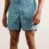 Straight-Leg Mid-Length Printed Swim Shorts - OU Straight-Leg Mid-Length Printed Swim Shorts - OU