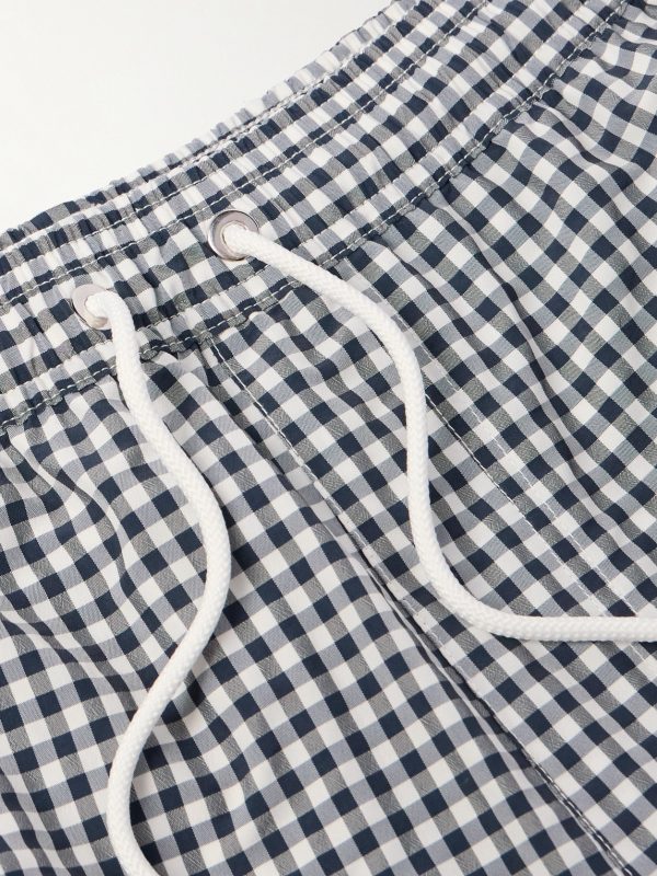 Gingham Seersucker Swim Shorts - CU Gingham Seersucker Swim Shorts - CU