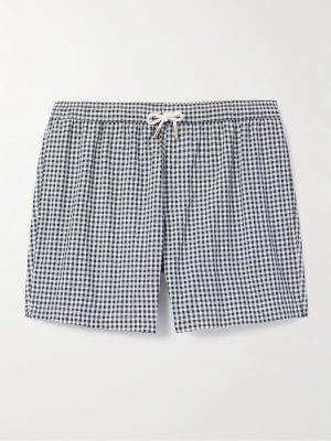 Gingham Seersucker Swim Shorts Gingham Seersucker Swim Shorts
