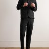 Tapered Linen Drawstring Cargo Trousers - OU Tapered Linen Drawstring Cargo Trousers - OU