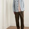 Garment-Dyed Cotton and Linen-Blend Twill Overshirt - OU Garment-Dyed Cotton and Linen-Blend Twill Overshirt - OU