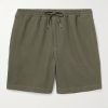 Straight-Leg Waffle-Knit Organic Cotton Drawstring Shorts Straight-Leg Waffle-Knit Organic Cotton Drawstring Shorts