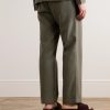Edward Straight-Leg Waffle-Knit Organic Cotton Suit Trousers - BK Edward Straight-Leg Waffle-Knit Organic Cotton Suit Trousers - BK