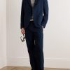 Unstructured Waffle-Knit Organic Cotton Suit Jacket - OU Unstructured Waffle-Knit Organic Cotton Suit Jacket - OU