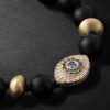 14-Karat Gold, Hematite and Diamond Beaded Bracelet - CU 14-Karat Gold, Hematite and Diamond Beaded Bracelet - CU