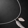 Sterling Silver, 14-Karat Gold and Diamond Pendant Necklace Sterling Silver, 14-Karat Gold and Diamond Pendant Necklace