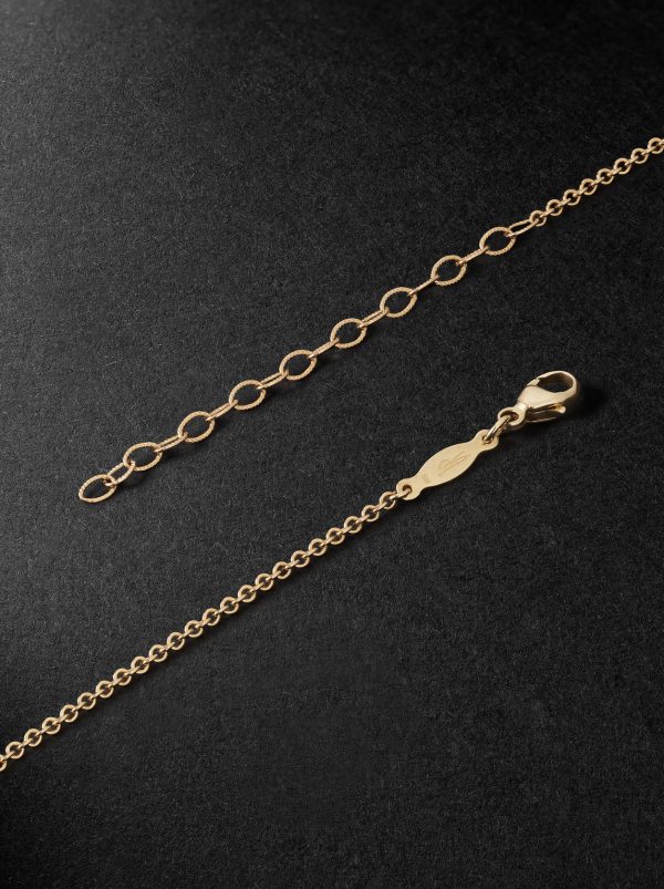 Eye Burst 14-Karat Gold Diamond Pendant Necklace - BK