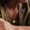 Eye Burst 14-Karat Gold Diamond Pendant Necklace - FR