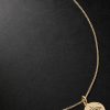 Eye Burst 14-Karat Gold Diamond Pendant Necklace