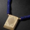 Prayer Box 14-Karat Gold Lapis Lazuli Beaded Necklace - CU Prayer Box 14-Karat Gold Lapis Lazuli Beaded Necklace - CU
