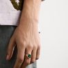 Gold, Malachite and Diamond Signet Ring - FR