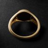 Gold Malachite Signet Ring - BK Gold Malachite Signet Ring - BK