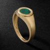 Gold Malachite Signet Ring Gold Malachite Signet Ring