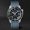 Waterman Apex II Automatic Chronograph 43mm Stainless Steel and Rubber Watch, Ref. No. W-APEXII-HBR-S Waterman Apex II Automatic Chronograph 43mm Stainless Steel and Rubber Watch, Ref. No. W-APEXII-HBR-S