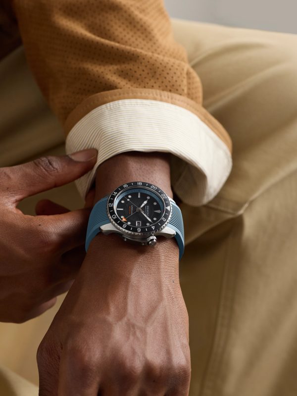 Waterman Apex II Automatic Chronograph 43mm Stainless Steel and Rubber Watch, Ref. No. W-APEXII-HBR-S - OU Waterman Apex II Automatic Chronograph 43mm Stainless Steel and Rubber Watch, Ref. No. W-APEXII-HBR-S - OU