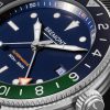 The Supermarine S302 JET Automatic GMT 40mm Stainless Steel and Rubber Watch, Ref. S302-BLGN-R-S - CU The Supermarine S302 JET Automatic GMT 40mm Stainless Steel and Rubber Watch, Ref. S302-BLGN-R-S - CU
