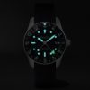 The Supermarine S302 JET Automatic GMT 40mm Stainless Steel and Rubber Watch, Ref. S302-BLGN-R-S - E5 The Supermarine S302 JET Automatic GMT 40mm Stainless Steel and Rubber Watch, Ref. S302-BLGN-R-S - E5