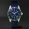 The Supermarine S302 JET Automatic GMT 40mm Stainless Steel and Rubber Watch, Ref. S302-BLGN-R-S The Supermarine S302 JET Automatic GMT 40mm Stainless Steel and Rubber Watch, Ref. S302-BLGN-R-S