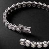 Hexagon XXLarge 18-Karat White Gold Diamond Bracelet - BK Hexagon XXLarge 18-Karat White Gold Diamond Bracelet - BK