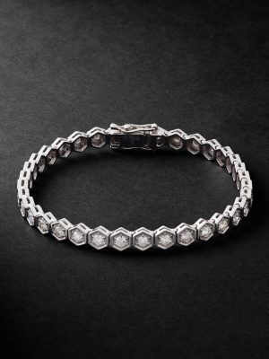 Hexagon XXLarge 18-Karat White Gold Diamond Bracelet Hexagon XXLarge 18-Karat White Gold Diamond Bracelet