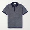 Cotton and Silk-Blend Polo Shirt