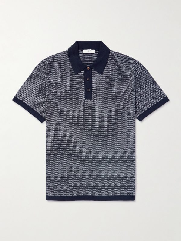 Cotton and Silk-Blend Polo Shirt