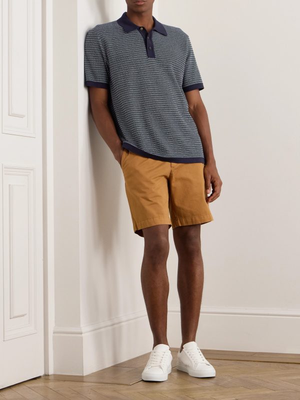 Cotton and Silk-Blend Polo Shirt - OU